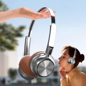 Retro Fashion Maillard Metal Wireless Headset