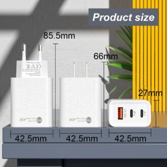 5v2a Charger, Dual Pd 40W QC3.0 Fast Charging Head