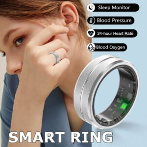 Heart Rate Blood Oxygen Monitoring Multi Sports Modes IP68 Waterproof Smart Rings For Android IOS