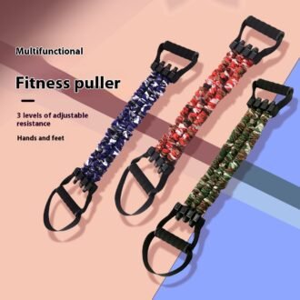 Elastic Belt Pedal, Three-hole Tension Band Chest Expander for Home Training