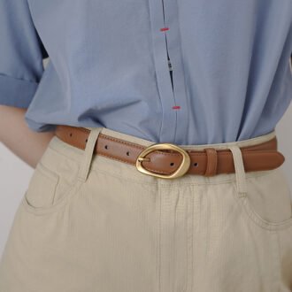 Women's Stylish Versatile Belt, Made From Top-layer Cowhide
