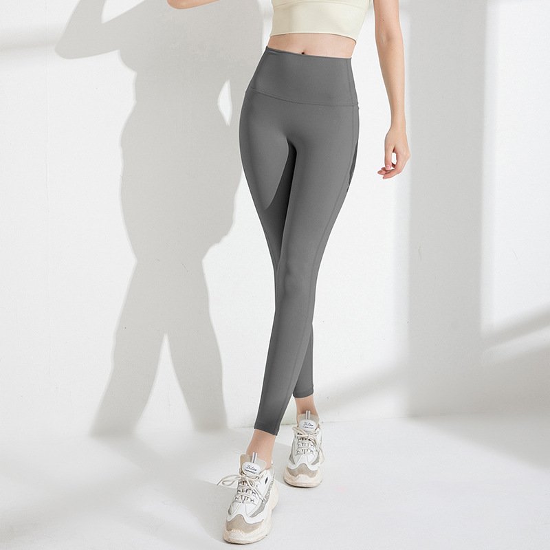 Womens High-waisted Workout Yoga Pants Quick-drying Leggings - Image 5