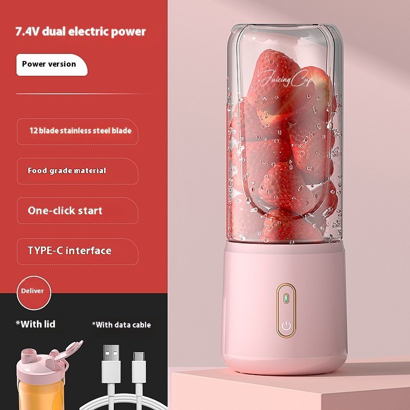 Portable Blender Cooking Machine Charging Juice Cup, Mini Electric Blender - Image 4