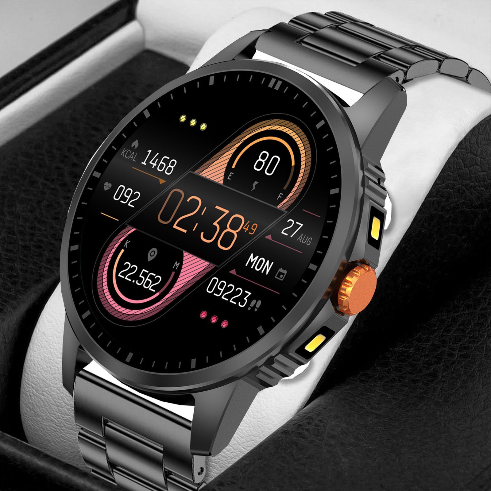 V5 Smartwatch With Dual Flashlight And Bluetooth