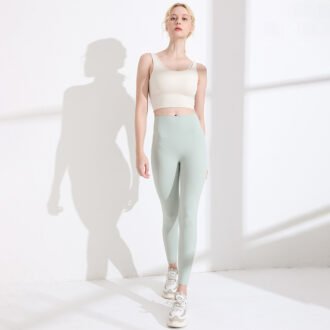 Womens High-waisted Workout Yoga Pants Quick-drying Leggings