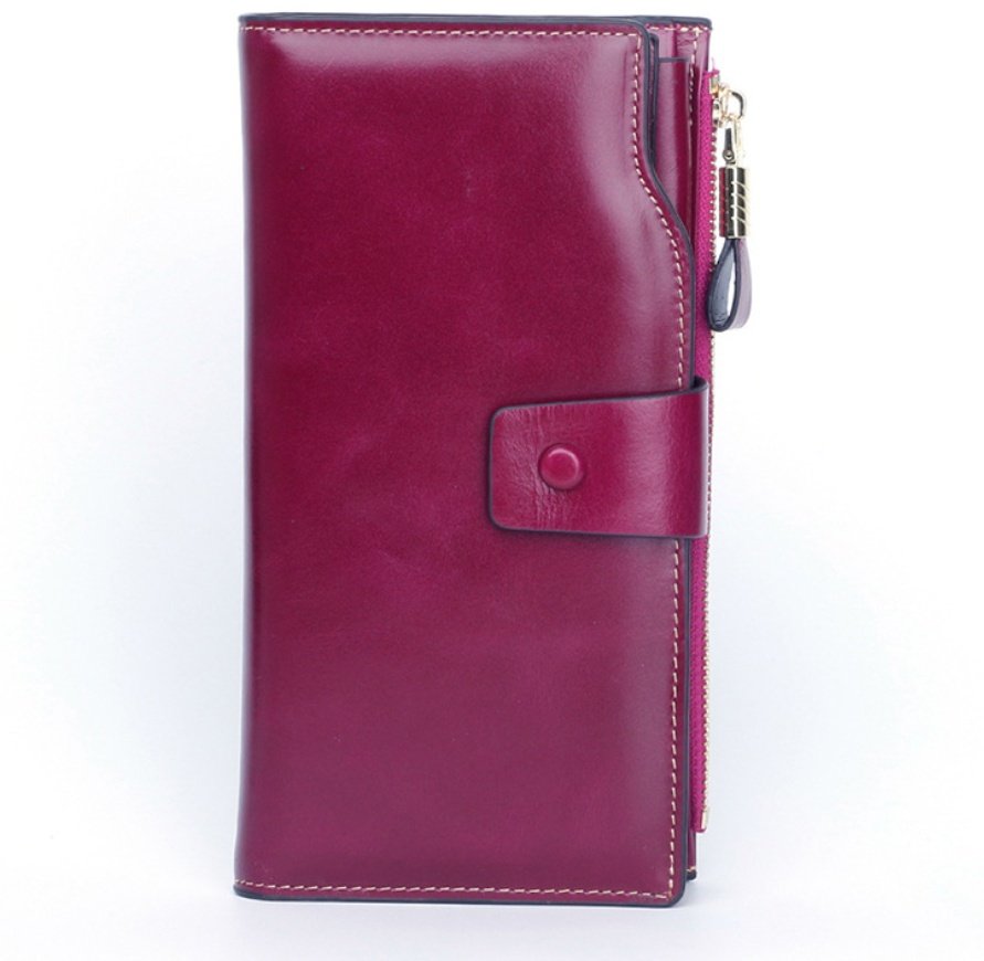 Oil wax skin mobile phone clutch - Image 8