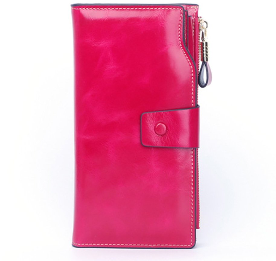 Oil wax skin mobile phone clutch - Image 7