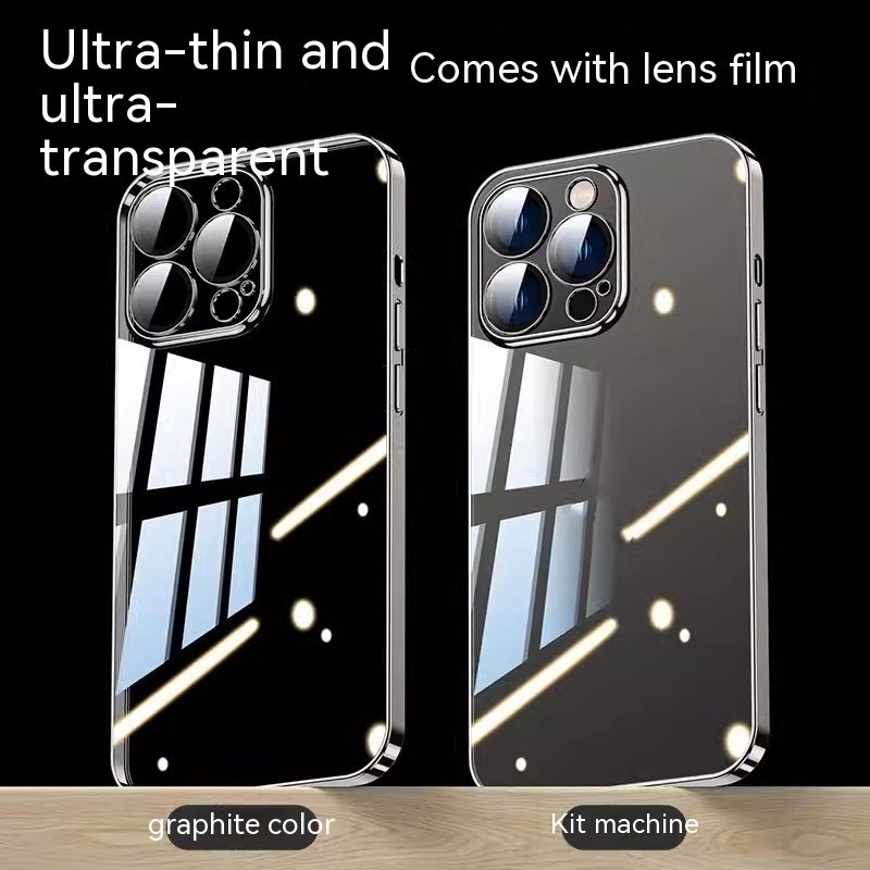 Electroplated Mobile Phone Protective Case With Built-in Lens Film - Image 10