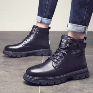 Mens Mid- To High-top Boots In Korean Style