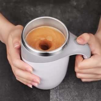 Electric Stirring Cup, Full-automatic Magnetic Rotating Coffee Mug Charging
