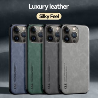 Magnetic iPhone 15 Pro Cases, Shell Leather High-grade All Inclusive Protection Cases