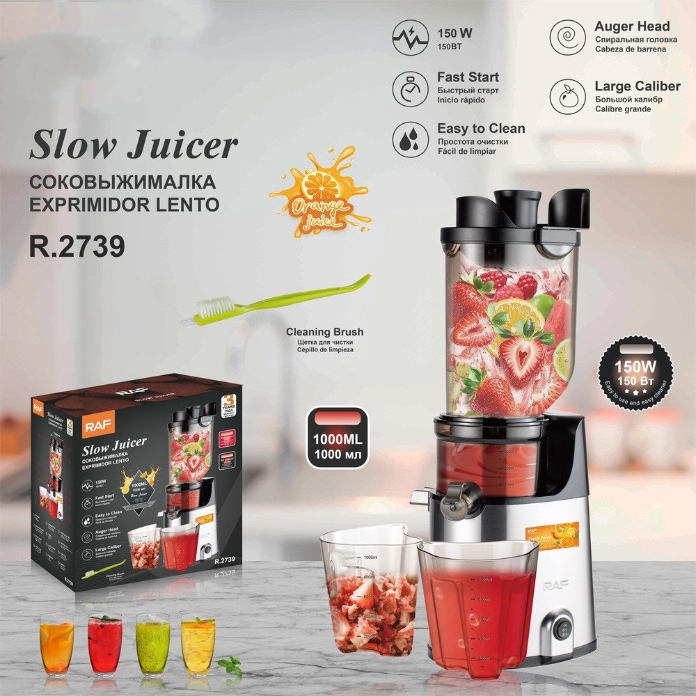 Large-caliber No-cutting Filter Slow Juicer & Blender, Smart Kitchen accessories