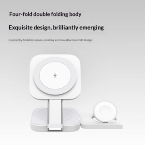 3-in-1 Wireless Charger With Magnetic Fast Charging, Portable