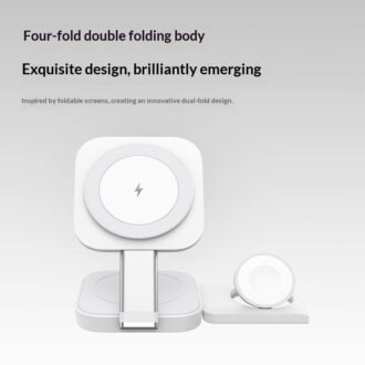 3-in-1 Wireless Charger With Magnetic Fast Charging, Portable