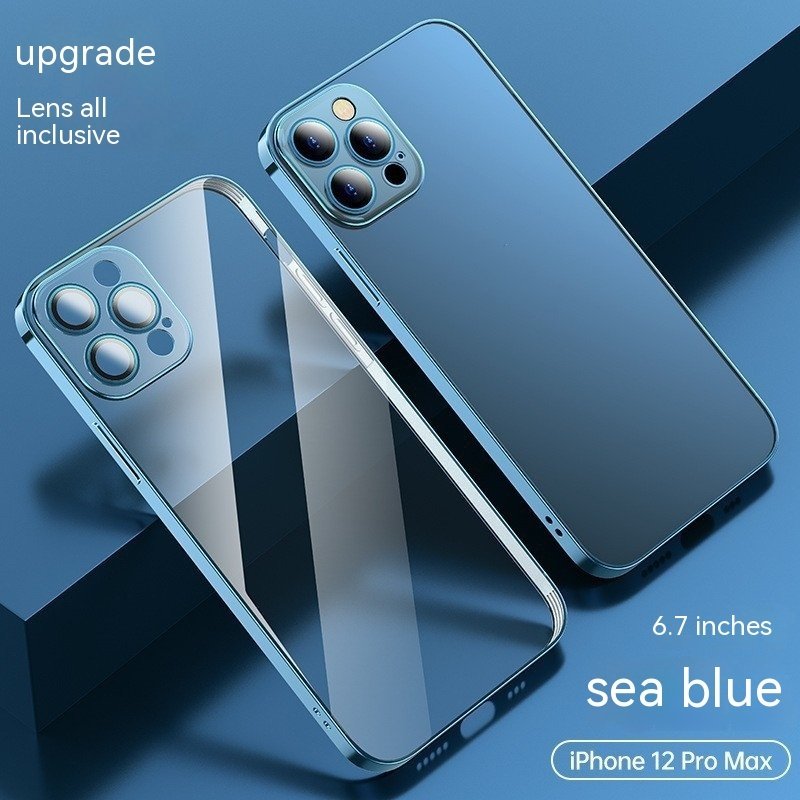 Electroplated Mobile Phone Protective Case With Built-in Lens Film