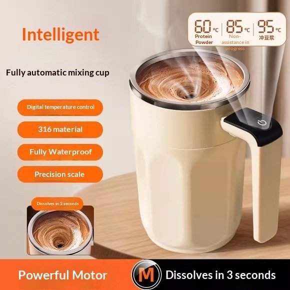 Fully Automatic Temperature-Controlled 316 Stainless Steel Smart Digital Display Magnetic Stirring Cup - Image 2