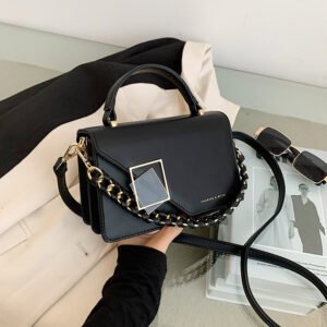 Women's Chain Shoulder Crossbody Bag, Handheld Small Square Bag