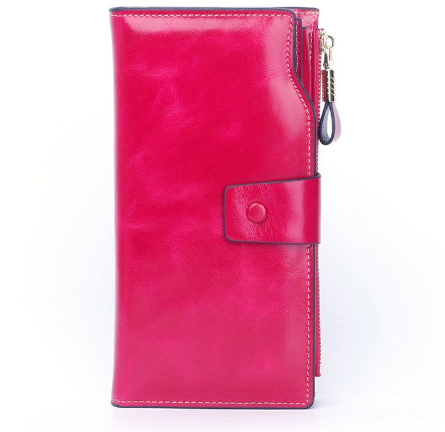 Oil wax skin mobile phone clutch - Image 10