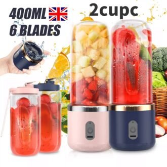 Rechargeable Electric Fruit Juice Maker, Portable Blender Smoothie Juicer Machine