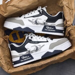 Multifunctional White Sneakers With A Hidden Heel For Effortless Height Enhancement