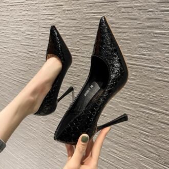 Women's Snake-Print Stiletto Heels With A Sophisticated Style