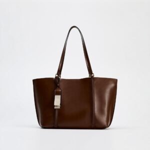 Retro Large Capacity One-shoulder Shopping Bag For Work And Commuting