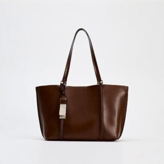 Retro Large Capacity One-shoulder Shopping Bag For Work And Commuting