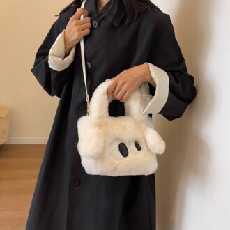 Women's Fashion Simple Plush Hand-carrying Bag
