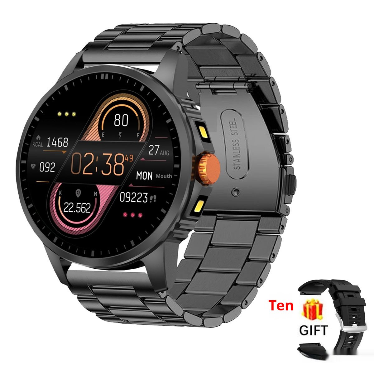 V5 Smartwatch With Dual Flashlight And Bluetooth - Image 6