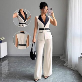 European And American Elegant Style Tube, Top Straight-leg Trousers