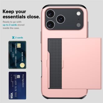 iPhone 16 Promax Case, Sliding Cover Card Two-in-one Drop-resistant
